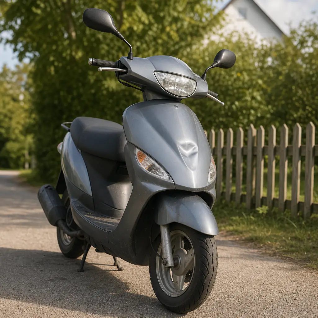 Repad mopedkåpa efter omkullkörning